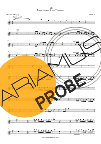 Fábio Jr. Pai score for Alt-Saxophon