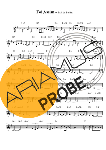 Fafa de Belém Foi Assim score for Tenor-Saxophon Sopran (Bb)