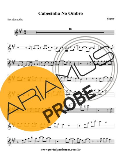 Fagner Cabecinha no Ombro score for Alt-Saxophon