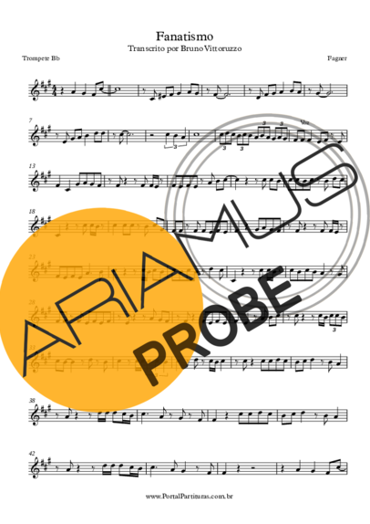Fagner Fanatismo score for Trompete