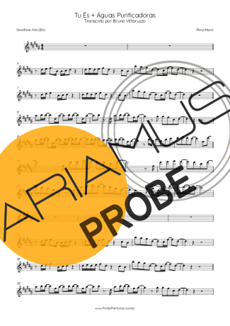 Fhop Music Tu És + Águas Purificadoras score for Alt-Saxophon