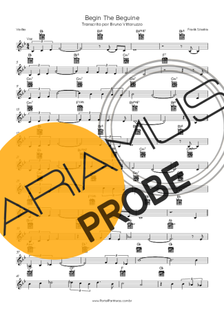 Frank Sinatra Begin The Beguine score for Akustische Gitarre