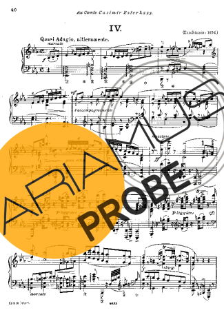 Franz Liszt Hungarian Rhapsody No.4 S.244 4 score for Klavier
