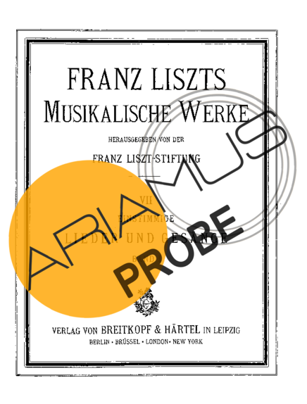 Franz Liszt Le Vieux Vagabond S.304 score for Klavier