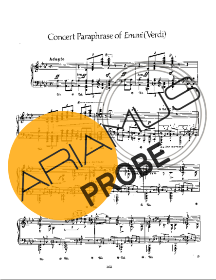 Franz Liszt Paraphrase De Concert Sur Ernani II S.432 score for Klavier