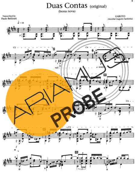 Garoto Duas Contas score for Akustische Gitarre