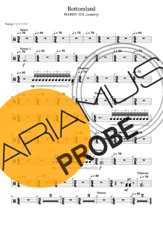 HARDY Bottomland Partituren für Schlagzeug