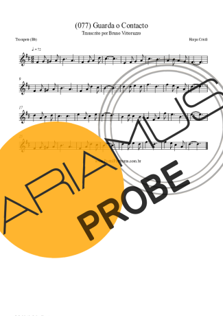 Harpa Cristã (077) Guarda O Contacto score for Trompete