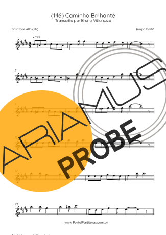 Harpa Cristã (146) Caminho Brilhante score for Alt-Saxophon