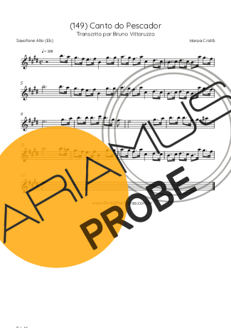 Harpa Cristã (149) Canto Do Pescador score for Alt-Saxophon