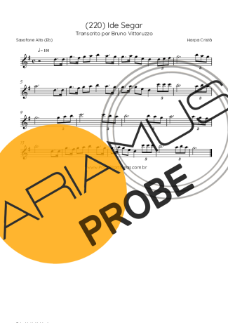 Harpa Cristã (220) Ide Segar score for Alt-Saxophon