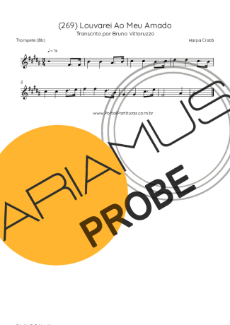 Harpa Cristã (269) Louvarei Ao Meu Amado score for Trompete