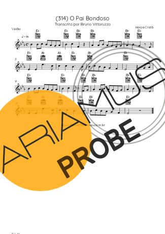 Harpa Cristã (314) O Pai Bondoso score for Akustische Gitarre