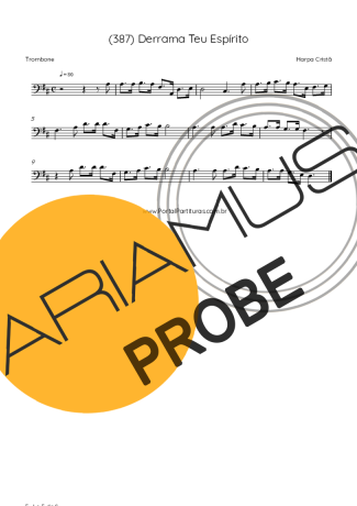 Harpa Cristã (387) Derrama Teu Espírito score for Posaune