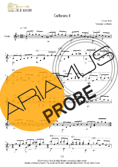 Henrique Annes Caribeana II score for Akustische Gitarre