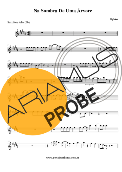 Hyldon Na Sombra De Uma Árvore score for Alt-Saxophon