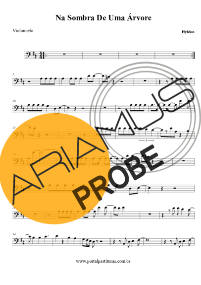 Hyldon Na Sombra De Uma Árvore score for Cello