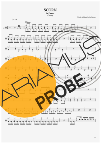 In Flames Scorn score for Schlagzeug