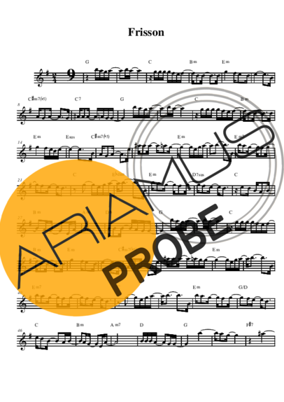 Ivete Sangalo Frisson score for Alt-Saxophon