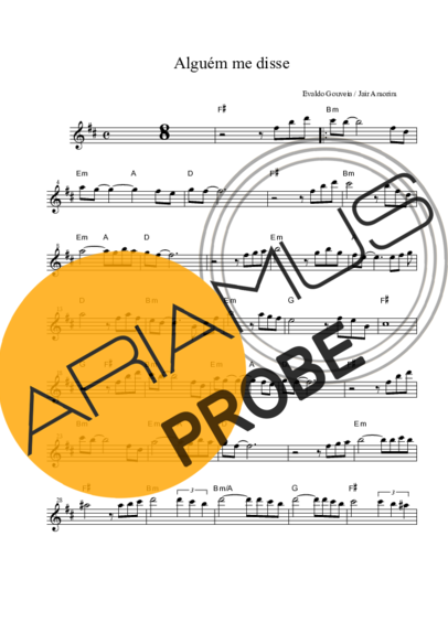 Jair Amorim e Evaldo Gouveia Alguém Me Disse score for Alt-Saxophon