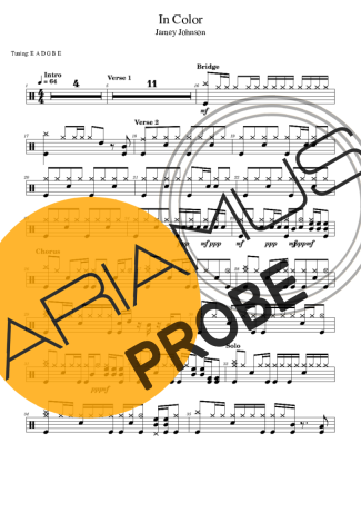 Jamey Johnson In Color Partituren für Schlagzeug