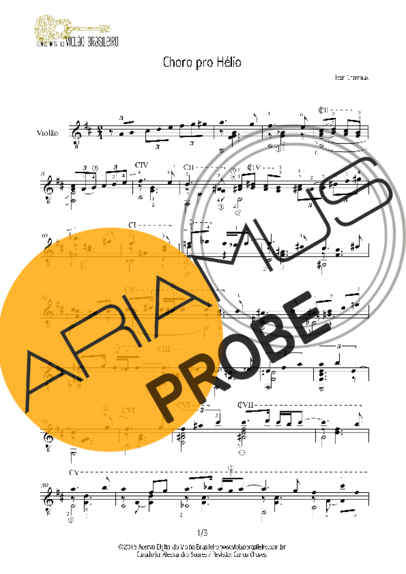 Jean Charnaux Choro Pro Helio score for Akustische Gitarre