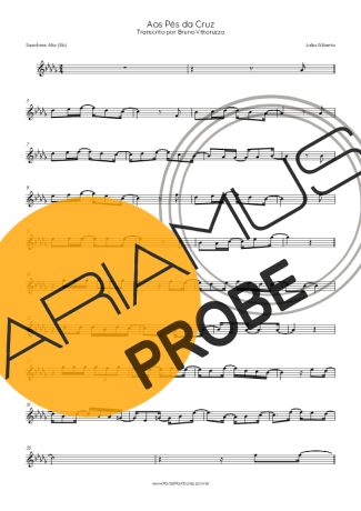 João Gilberto Aos Pés Da Cruz score for Alt-Saxophon