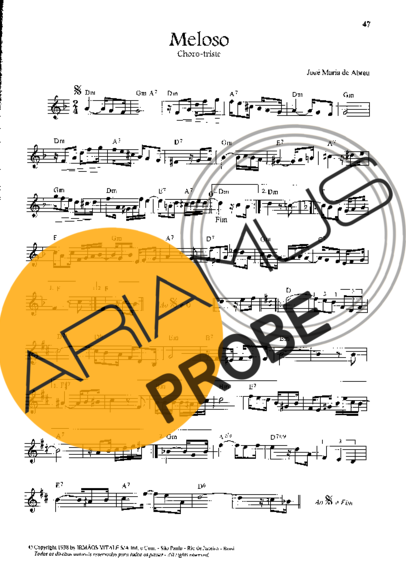 José M. Abreu Meloso score for Floete