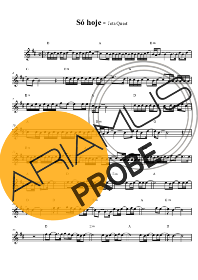 Jota Quest  score for Alt-Saxophon