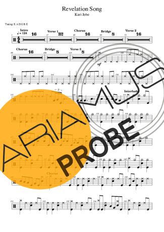 Kari Jobe Revelation score for Schlagzeug