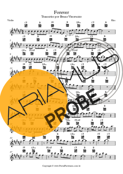 Kiss Forever score for Akustische Gitarre