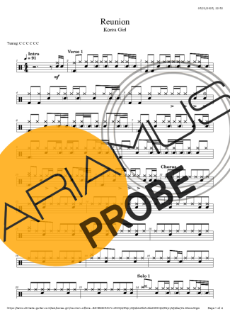 Korea Girl Reunion Partituren für Schlagzeug