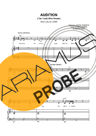 La La Land Audition score for Klavier