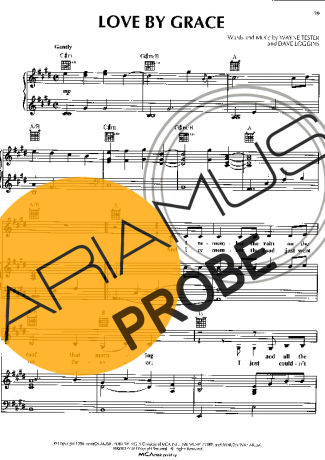Lara Fabian Love By Grace score for Klavier