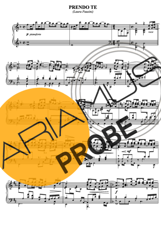 Laura Pausini Prendo Te score for Klavier