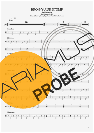 Led Zeppelin Bron-Y-Aur Stomp (Hi-Hat) score for Keys