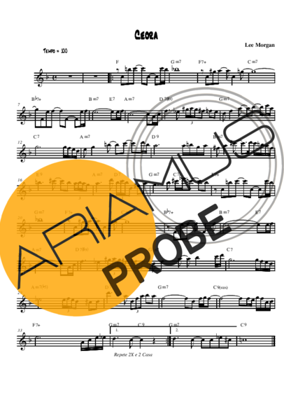 Lee Morgan Ceora score for Alt-Saxophon