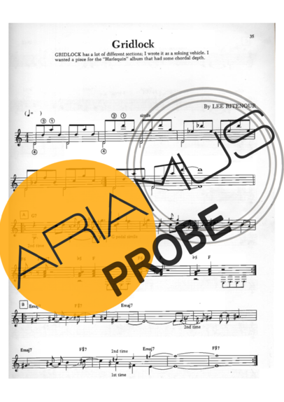 Lee Ritenour Gridlock score for Gitarre