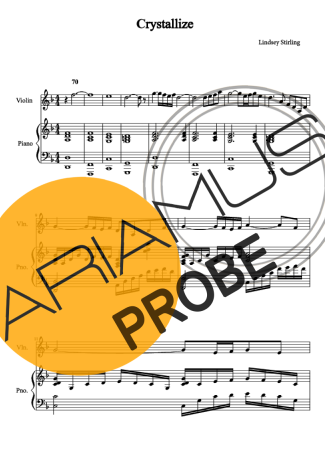 Lindsey Stirling Crystallize score for Klavier