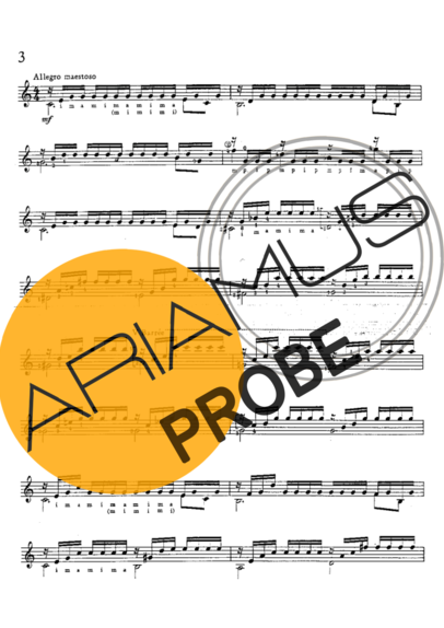 Mauro Giuliani Preludio Op 83 Nr 3 score for Akustische Gitarre