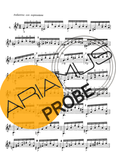 Mauro Giuliani Preludio Op 83 Nr 4 score for Akustische Gitarre