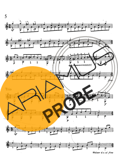 Mauro Giuliani Valsa 5 (Op 57) score for Akustische Gitarre