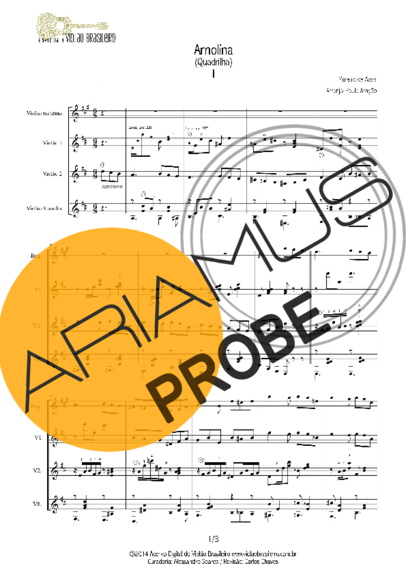 Moreira de Assis Arnolina score for Akustische Gitarre