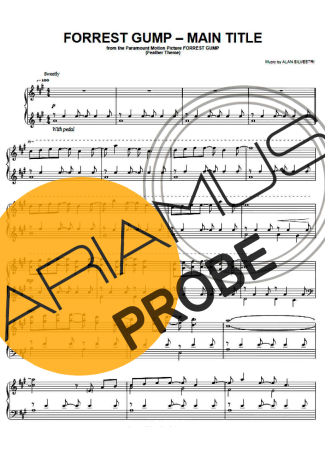 Movie Soundtracks (Temas de Filmes) Forrest Gump Main Title score for Klavier