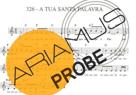 Catholic Church Music (Músicas Católicas) A Tua Santa Palavra score for Keys