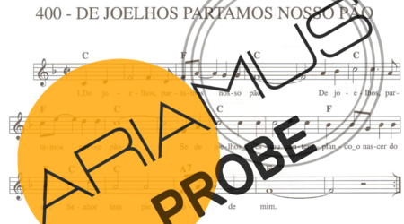 Catholic Church Music (Músicas Católicas) De Joelhos Partamos Nosso Pão score for Keys