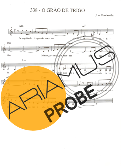 Catholic Church Music (Músicas Católicas) O Grão de Trigo score for Keys