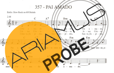 Catholic Church Music (Músicas Católicas) Pai Amado score for Keys