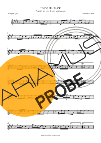 Orlando Silveira Tema De Telck score for Trompete