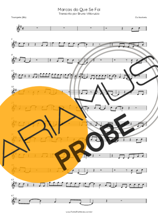 Os Incríveis Marcas Do Que Se Foi score for Trompete